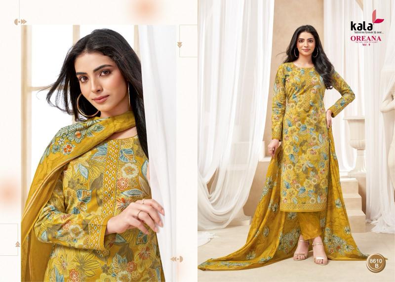 Kala oreana vol-9 cotton dress materials wholesale